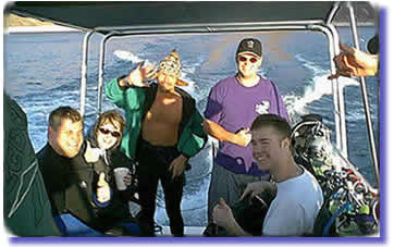 Cruising Lake Mead on the Dive Boat.